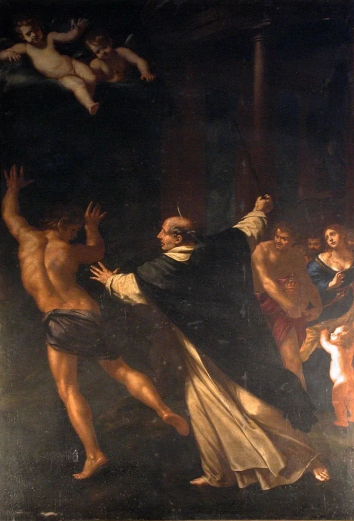 San Giacinto scaccia il demonio - Prato